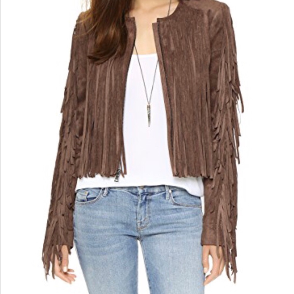 BCBGMaxAzria Ferrell fringe jacket NWOT